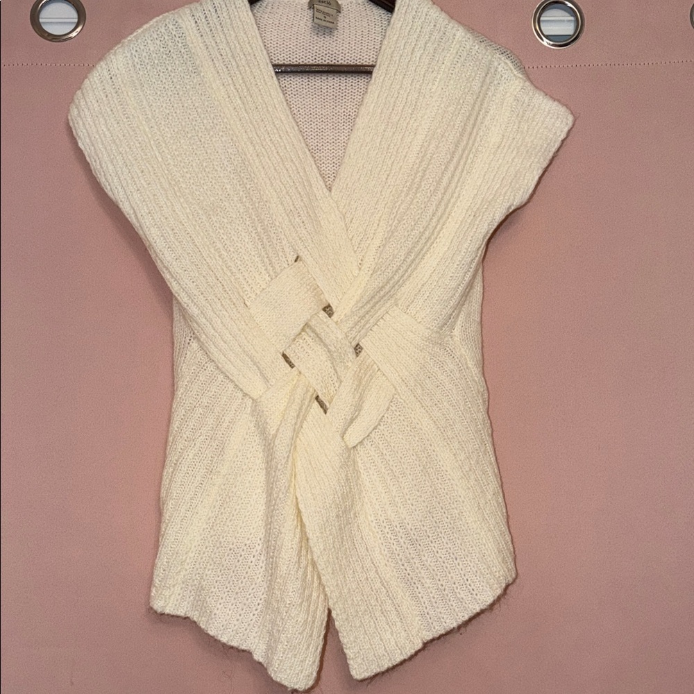 Pullover V Neck Sweater Vest Knit Woven